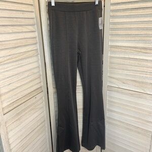 Gap Split Hem Ponte Flare Charcoal Heather High Waist Legging Pants New XS